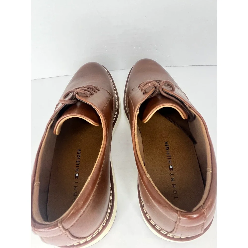 Tommy Hilfiger TMHIDAY-R Men's Size 9 Brown Derby Dress Shoes NWOB Casual - Picture 9 of 15